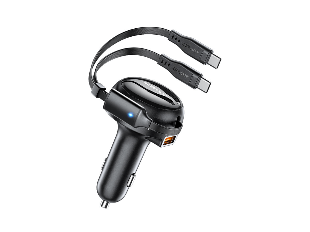 Acefast B13 53W with 2-in-1 cable Fast Charge Car Charger in Qatar Acefast B13 53W with 2-in-1 cable Fast Charge Car Charger in Qatar